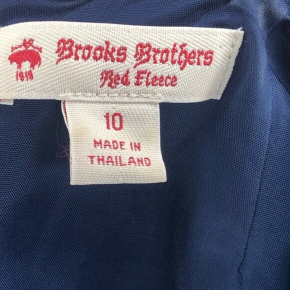 Brooks Brothers Sleeveless Shift Dress Turquoise & Navy Size 10 - Picture 3 of 8